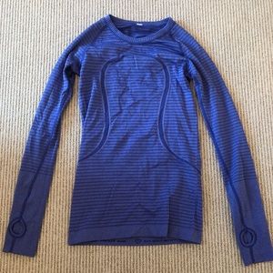 Blue lululemon long sleeve
